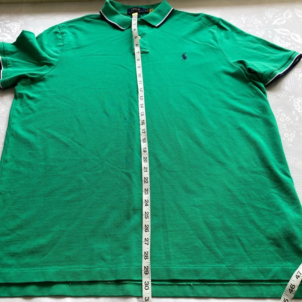 Polo Ralph Lauren Kelly Green Polo Shirt Men’s Size XL Classic-Fit Golf Casual